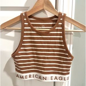 american eagle striped tank